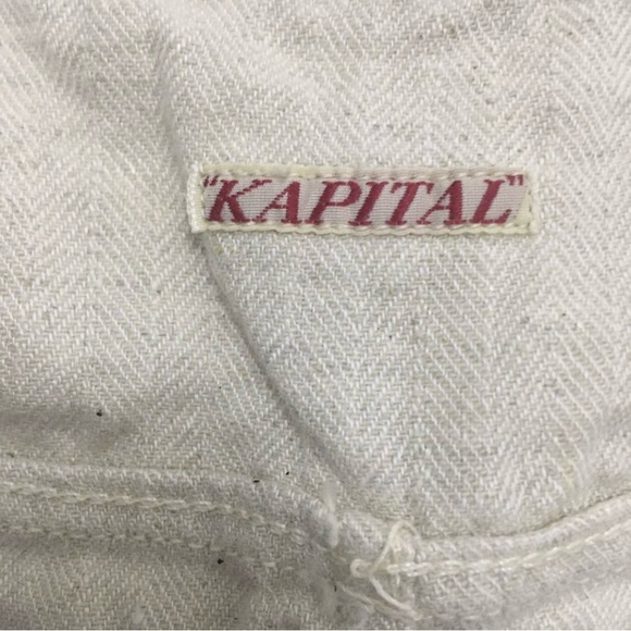 Kapital Vintage Off-White Textured Fabric Vest - Picture 3 of 4
